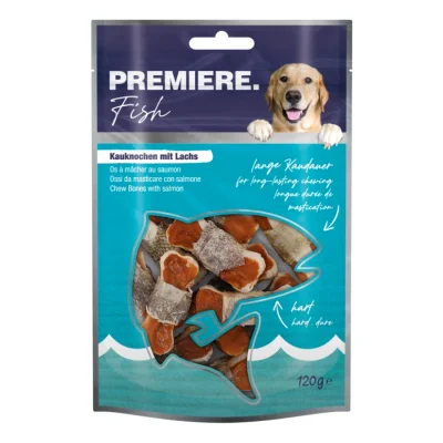 PREMIERE Os à mâcher au saumon 12 pcs, 120 g