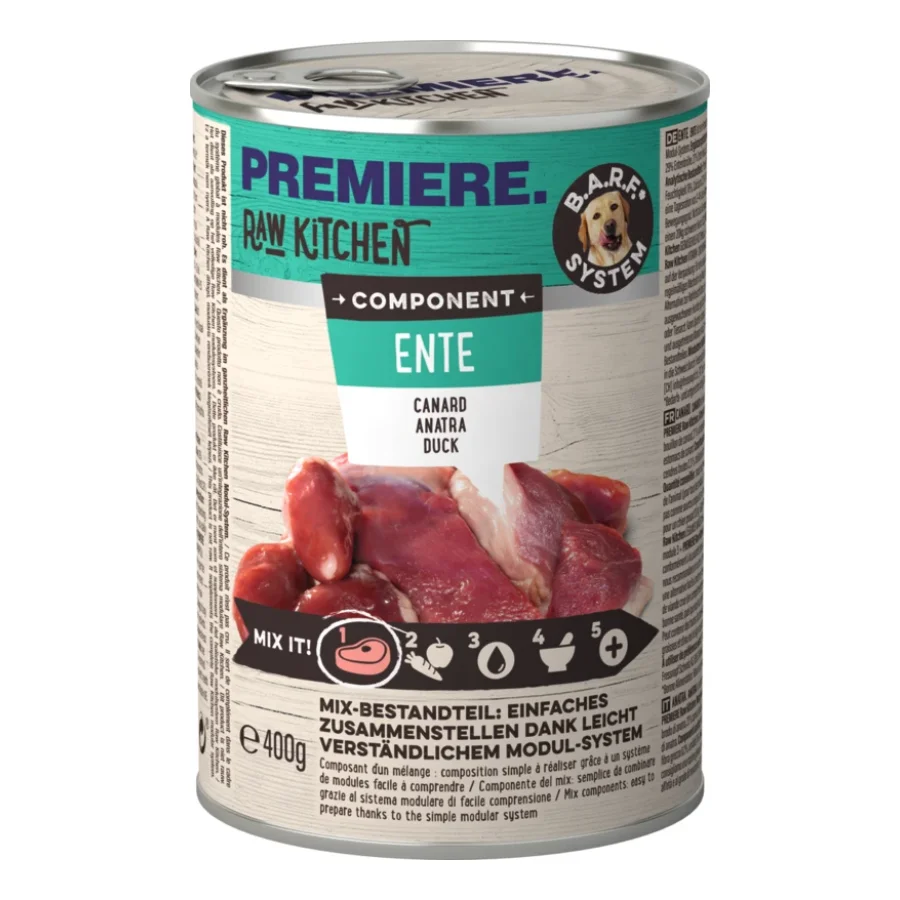 PREMIERE PAW KITCHEN Nourriture humide Chien Adulte Composant Canard 6x400 g