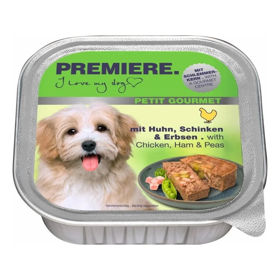 PREMIERE Petit Gourmet Poulet, jambon et pois 22x150 g