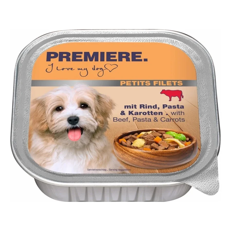 PREMIERE Petits Filets Bœuf, pâtes et carottes 44x150 g