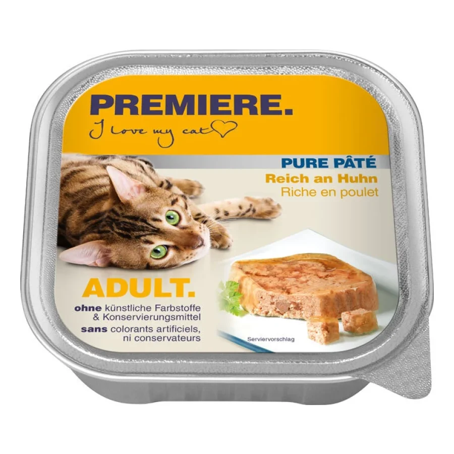 PREMIERE Pur Pâté Adult Poulet 16x100 g