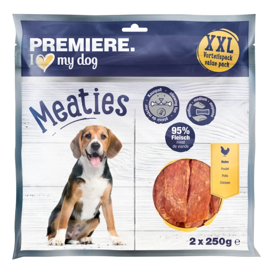 PREMIERE Pure Meaties poulet XXL kit promotionnel 2 x 250 g