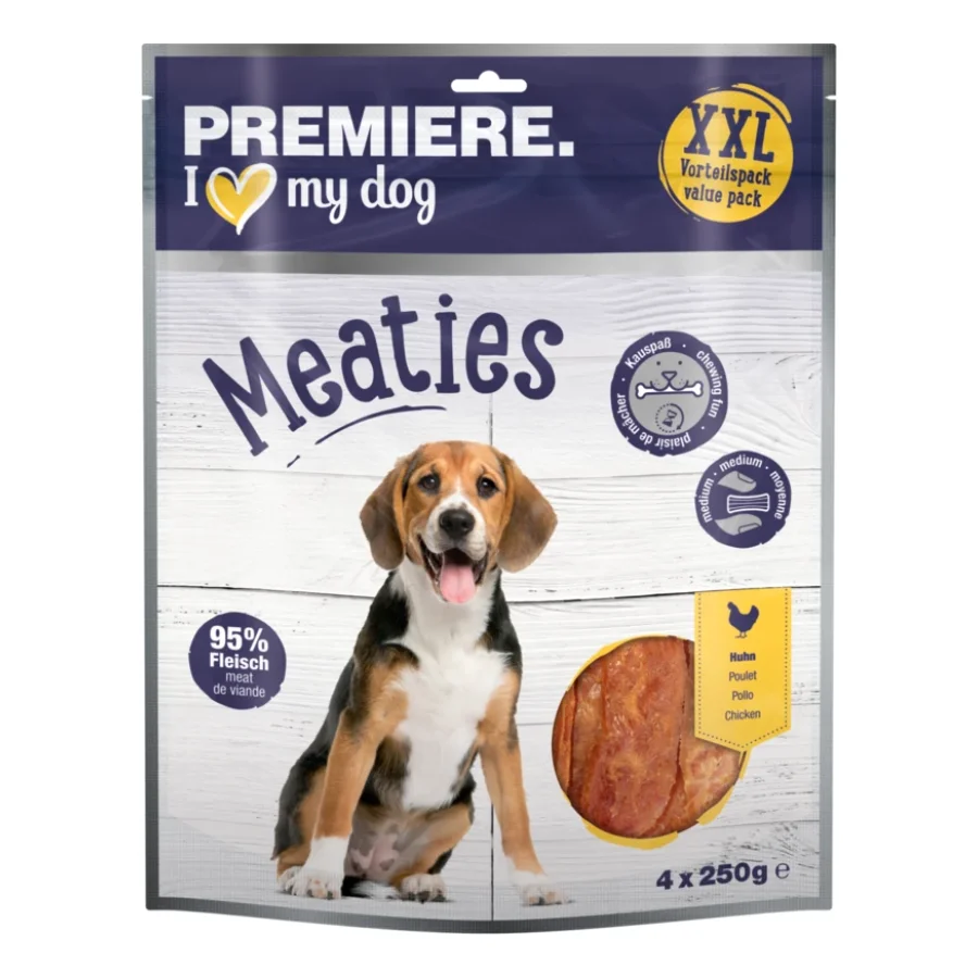 PREMIERE Pure Meaties poulet XXL kit promotionnel 4x250g