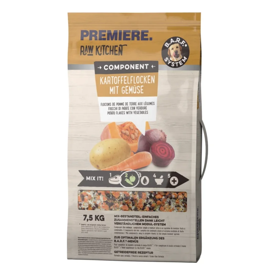 PREMIERE RAW KITCHEN Flocons de Pomme de terre aux légumes 7,5 kg