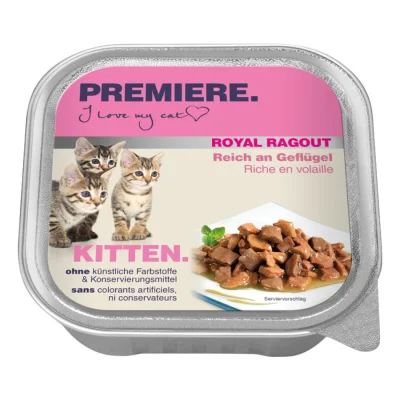 PREMIERE Royal Ragout Kitten Riche en volaille 16x100 g