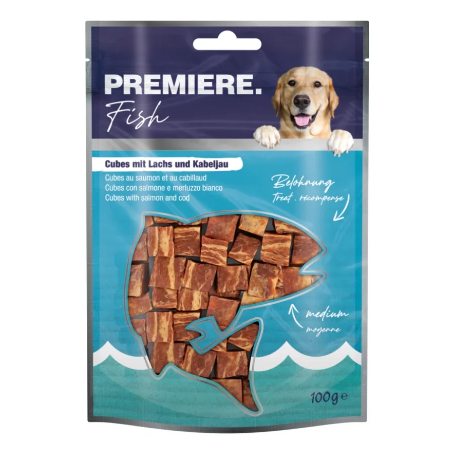 PREMIERE Snack It Cubes au saumon et cabillaud 100 g