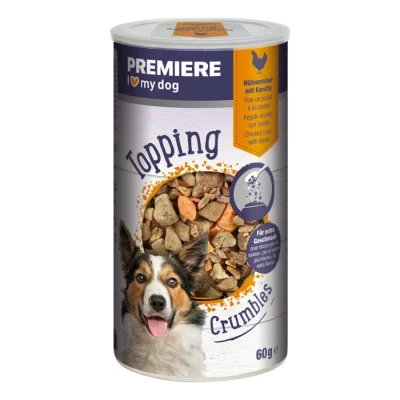 PREMIERE Topping Crumble 6x60 g Foie de poulet à la carotte