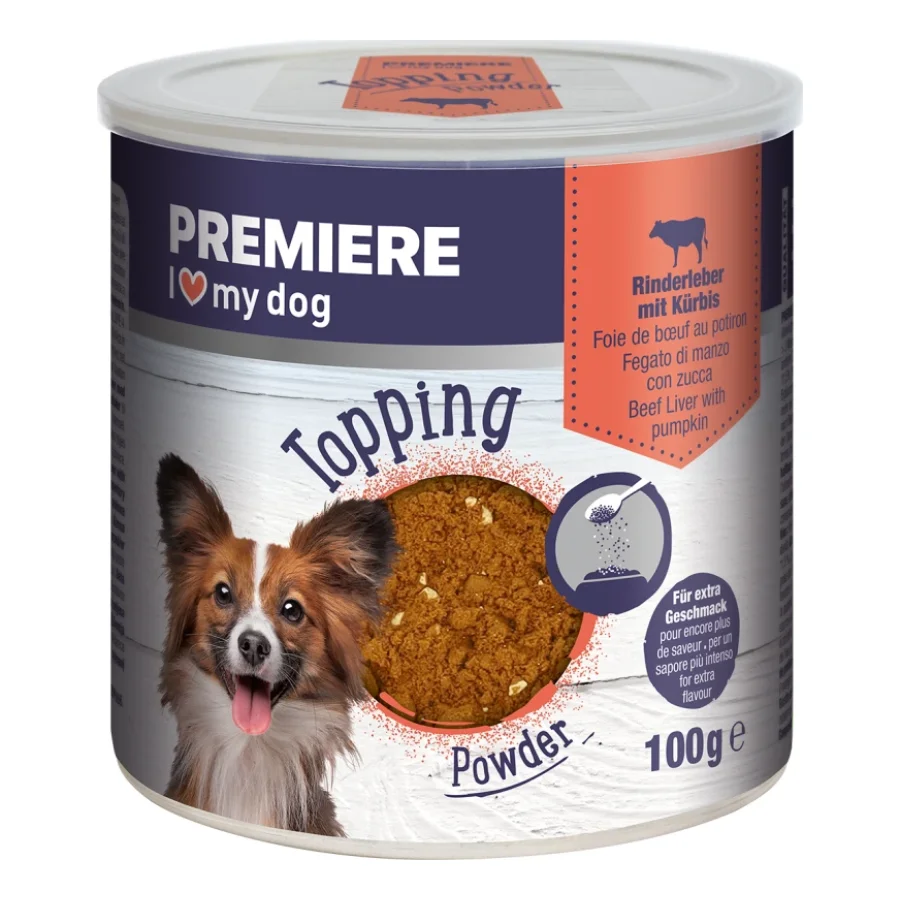 PREMIERE Topping Powder 6 x 100 g Foie de bœuf au potiron