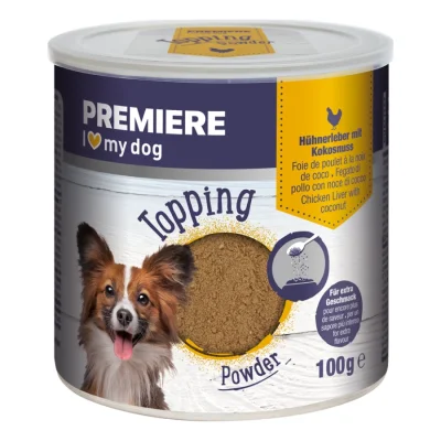 PREMIERE Topping Powder 6 x 100 g Foie de poulet aux noix de coso