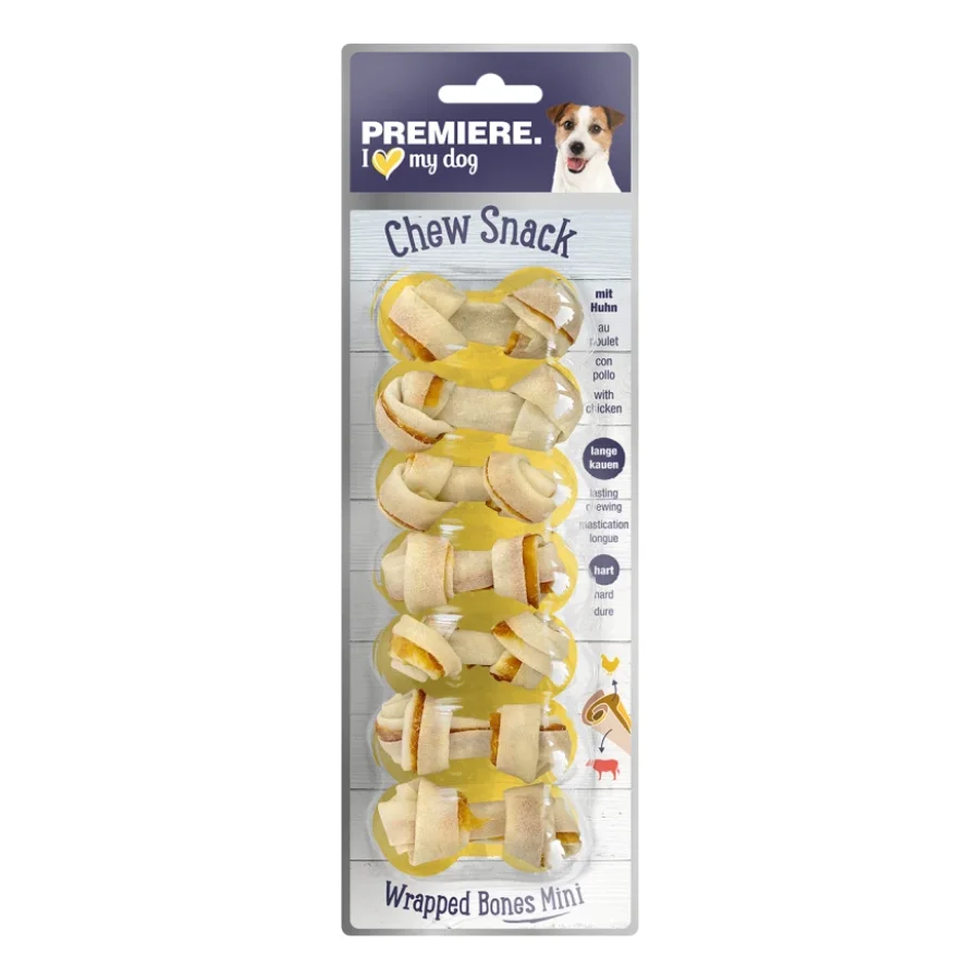 PREMIERE Wrap It Poulet Mini Bones, 84 g
