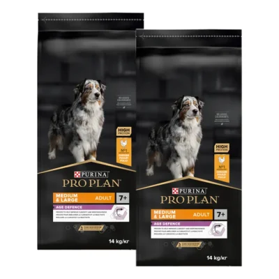 PRO PLAN Adult 7+ Medium & Large Age Defence Poulet 2x14 kg