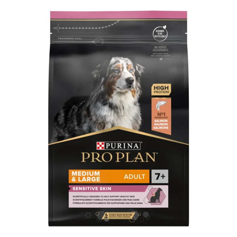 PRO PLAN Adult Medium & Large 7+ Sensitive Skin Saumon 3 kg