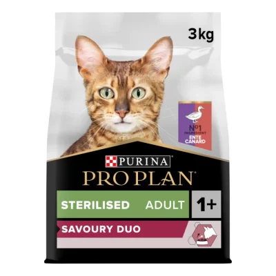 PRO PLAN Adult Sterilised Goût canards et foie 3 kg