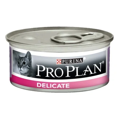PRO PLAN Chat DELICATE - Mousse riche en Dinde - 24x85g