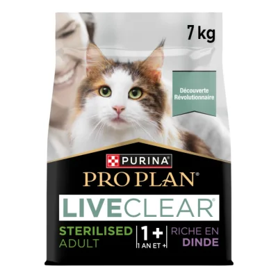 PRO PLAN Liveclear Sterilised Adult Dinde 7 kg