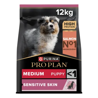 PRO PLAN Puppy Medium Sensitive Skin Saumon 12 kg