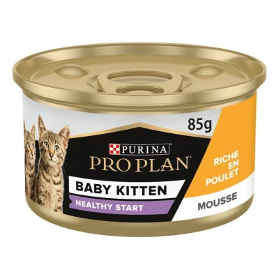 PRO PLAN PURINA Baby Kitten HEALTHY START Mousse Riche en Poulet 24 x 85 g