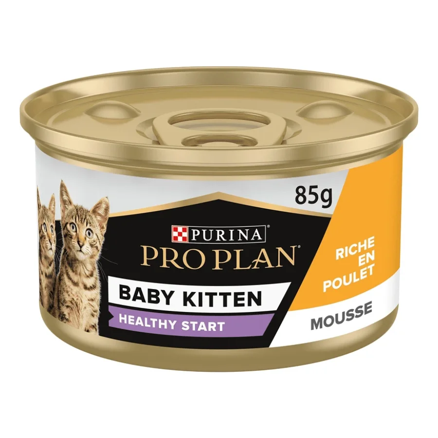 PRO PLAN PURINA Baby Kitten HEALTHY START Mousse Riche en Poulet 24 x 85 g
