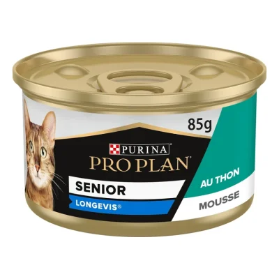PRO PLAN PURINA SENIOR 7+ LONGEVIS Mousse au Thon 24 x 85 g