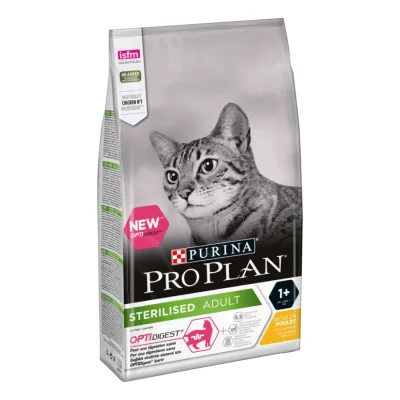 PRO PLAN Purina Sterilised Adult DELICATE DIGESTION, Riche en Poulet 1,5 kg