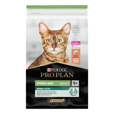 PRO PLAN Sterilised Adult 1+ Optirenal riche en saumon 10 kg