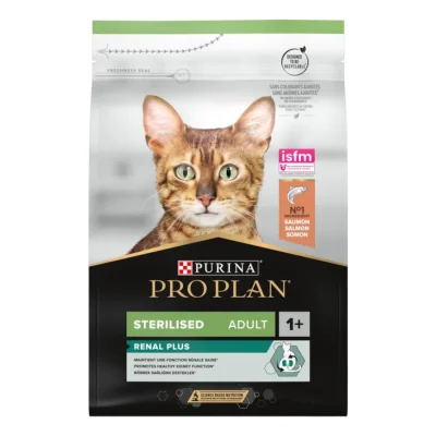 PRO PLAN Sterilised Adult 1+ Optirenal riche en saumon 3 kg