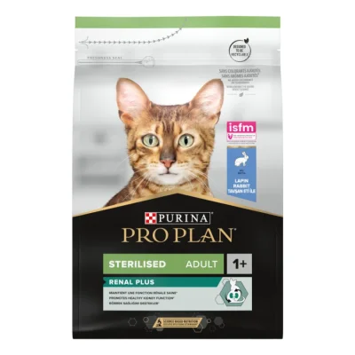 PRO PLAN Sterilised Adult Optirenal au lapin 3 kg