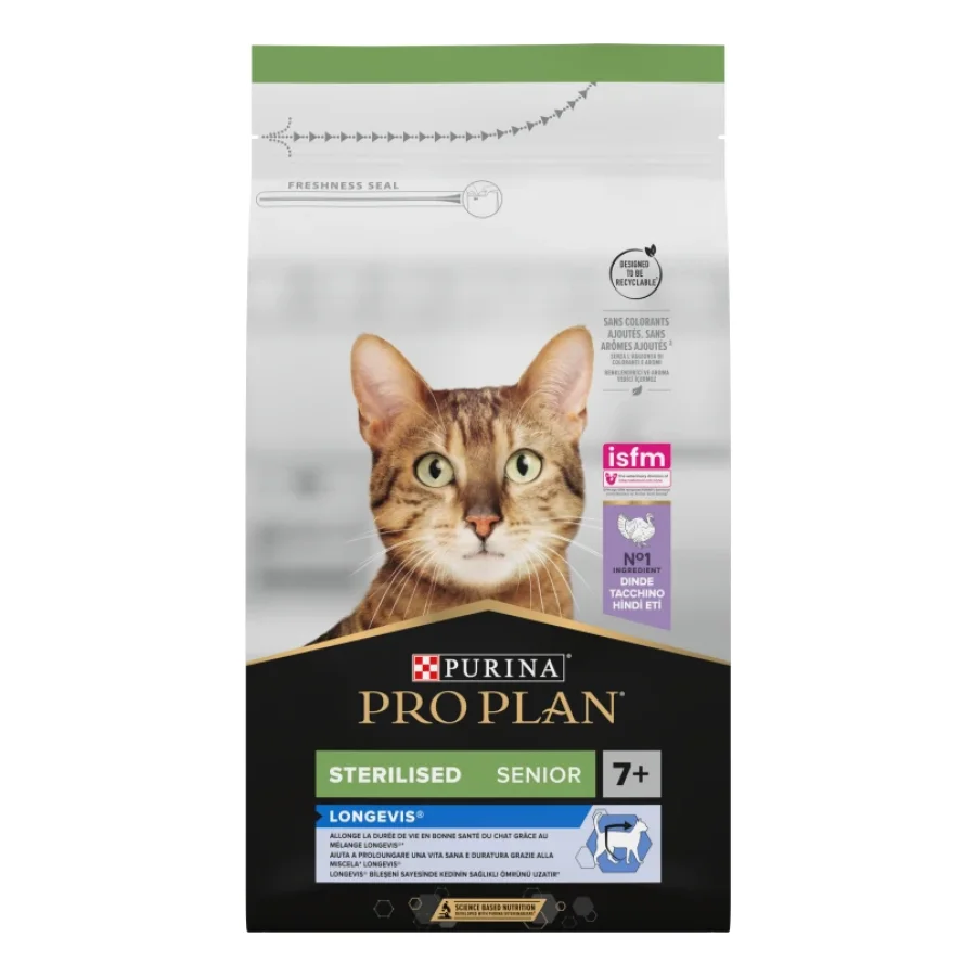 PRO PLAN Sterilised Senior Longevis dinde 1,5 kg