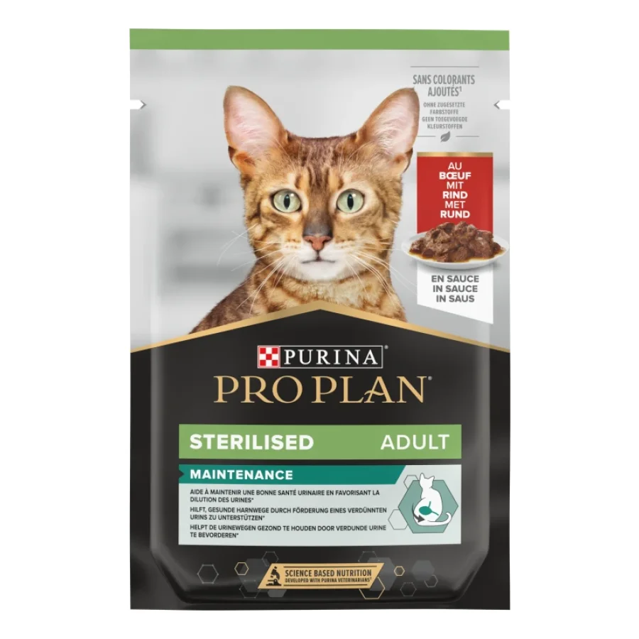 PRO PLAN Sterilized Nutrisavour 26 x 85 g Bœuf