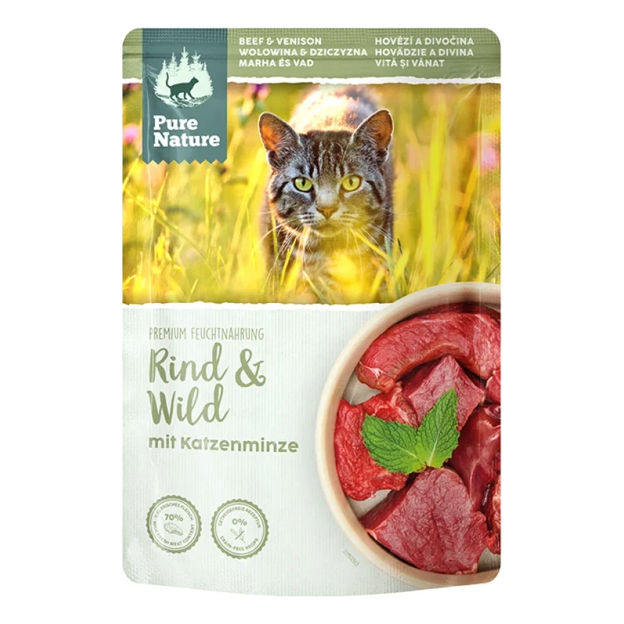 Pure Nature Adult 12 x 85 g Bœuf et gibier