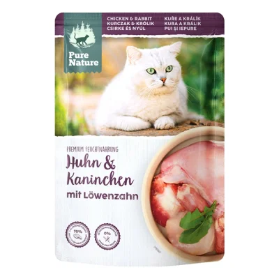 Pure Nature Adult 12 x 85 g Poulet et lapin