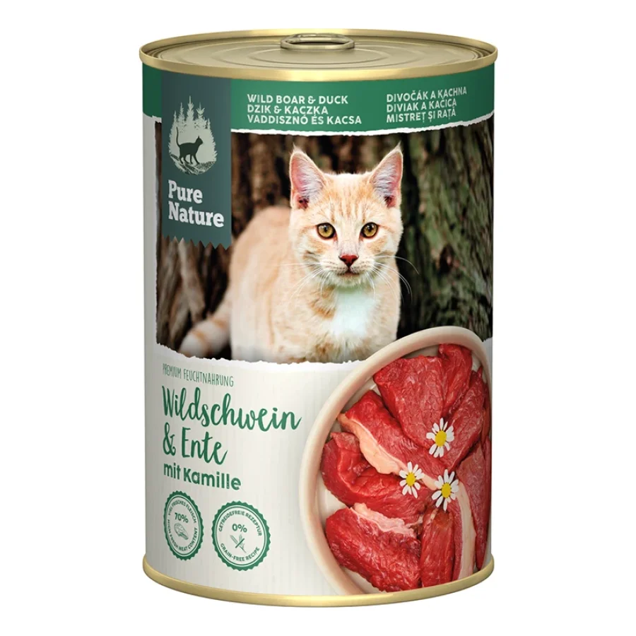 Pure Nature Adult 6 x 400 g Sanglier & canard