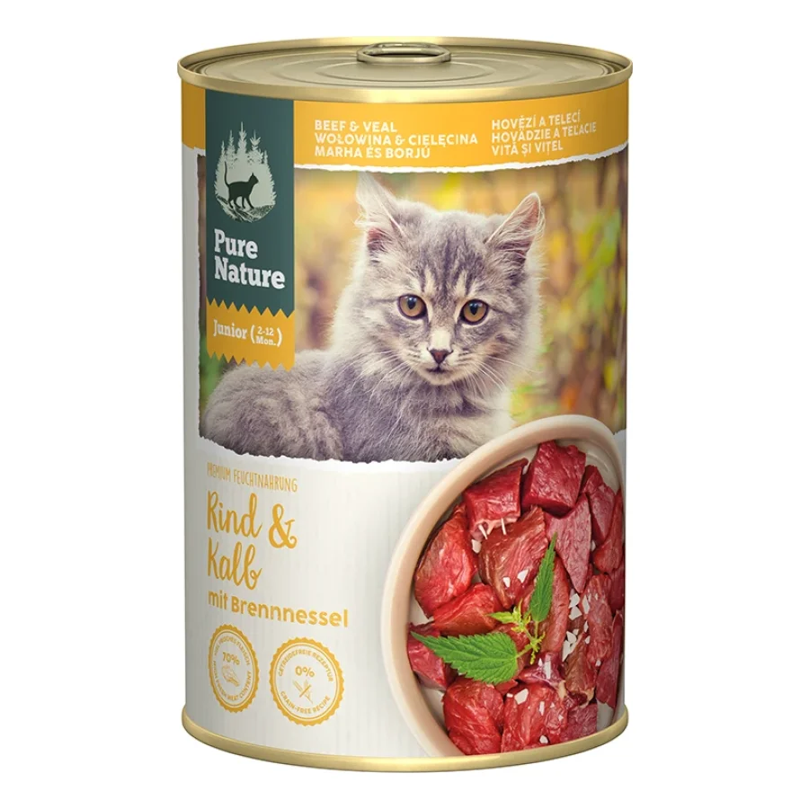 Pure Nature Junior Bœuf et Veau 6 x 400 g