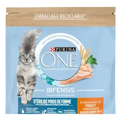 Purina ONE - Croquettes pour Chat Stérilisé Poids de Forme 1,5 kg