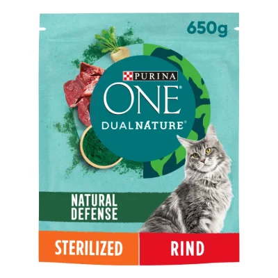 Purina ONE DualNature Sterilised 650 g Bœuf 2x650 g