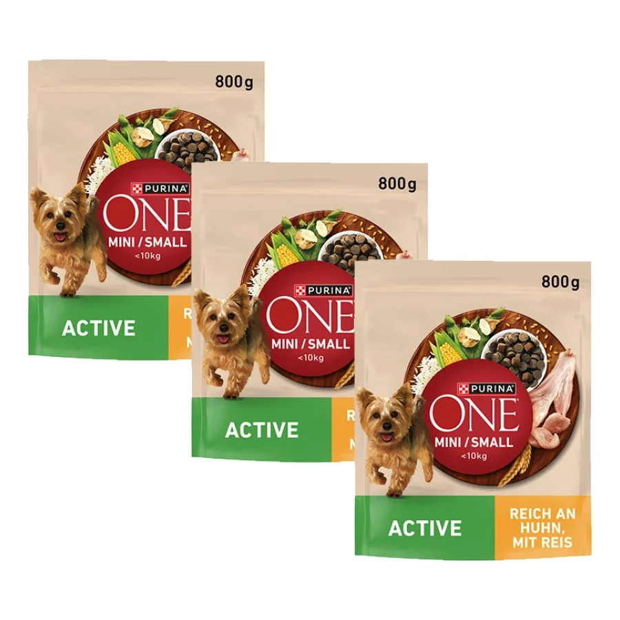 Purina ONE Mini Adult Riche en poulet 3x800 g