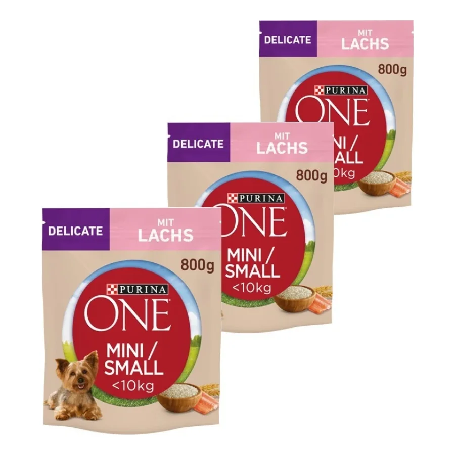 Purina ONE Mini Adult Saumon 3x800 g