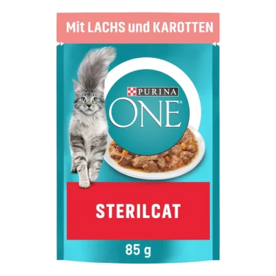 Purina ONE Spécial Chat Stérilisé 26 x 85 g au saumon et carottes 26x85 g