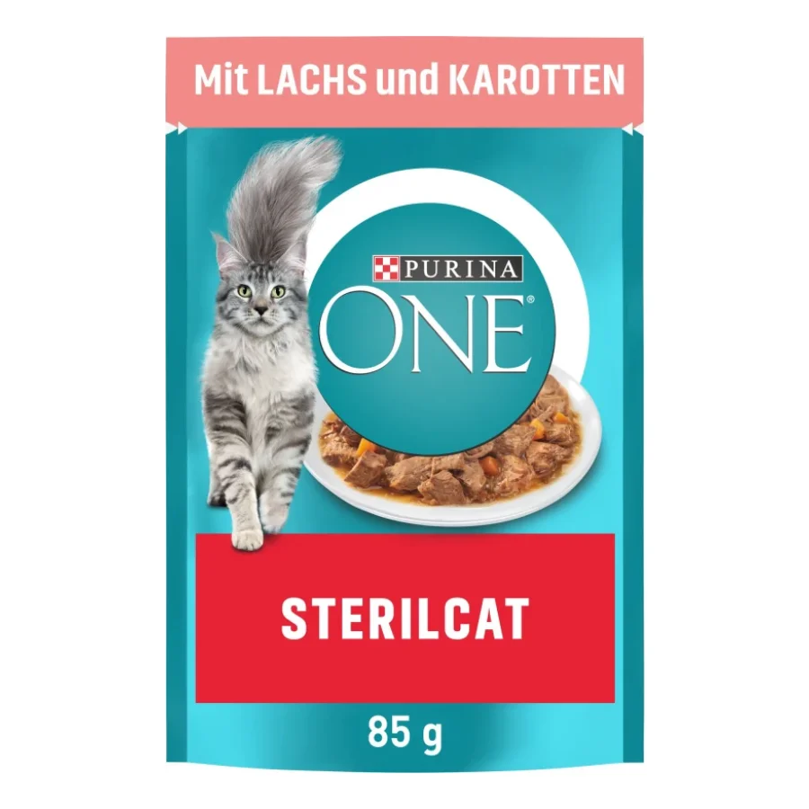 Purina ONE Spécial Chat Stérilisé 26 x 85 g au saumon et carottes 26x85 g