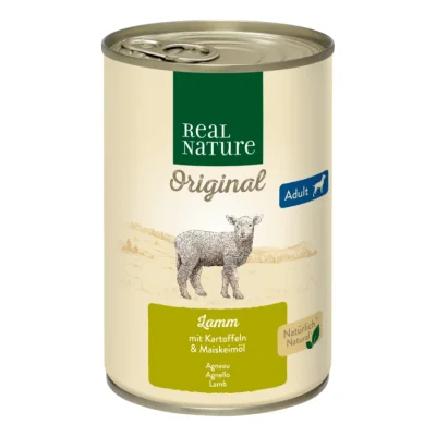 REAL NATURE Adult Agneau aux pommes de terre 12x400 g