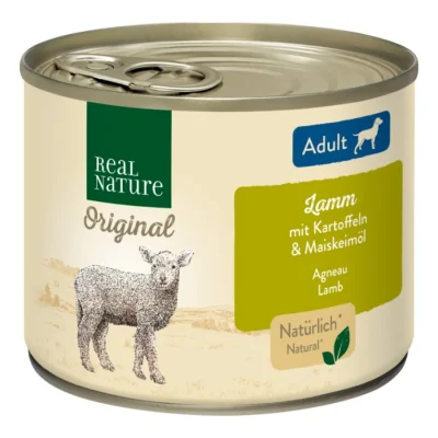 REAL NATURE Adult Agneau aux pommes de terre 6x200 g
