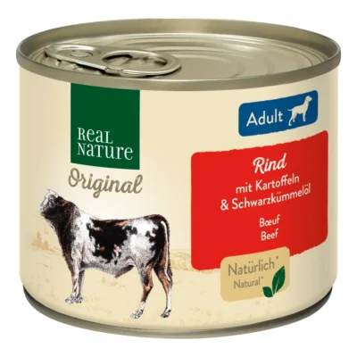 REAL NATURE Adult Bœuf aux Pommes de terre 12x200 g