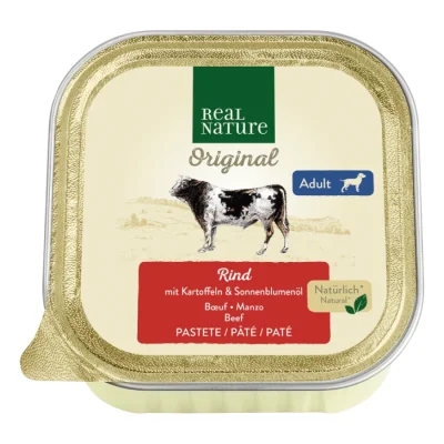 REAL NATURE Adult Bœuf & Pomme de terre 34x100 g