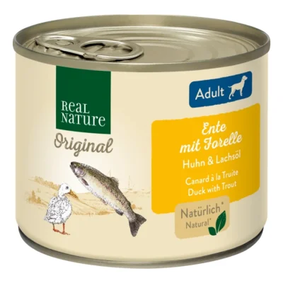 REAL NATURE Adult Canard à la truite 12x200 g