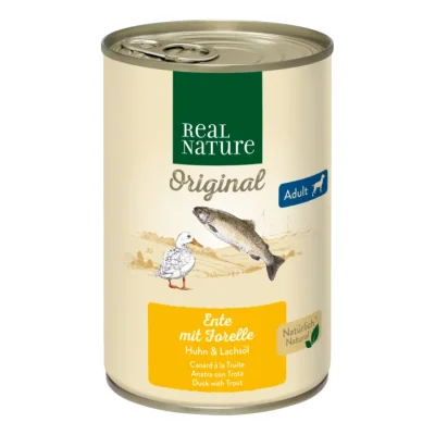 REAL NATURE Adult Canard à la truite 24x400 g