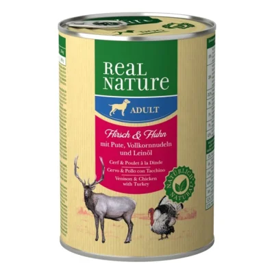 REAL NATURE Adult Cerf & poulet 6x400 g