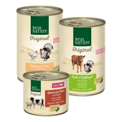 REAL NATURE Classic Kitten Paquet mixte 6x400g