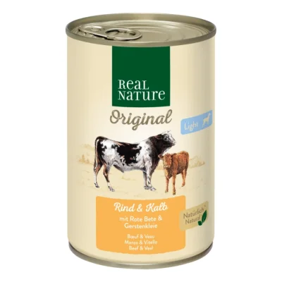 REAL NATURE Light Bœuf et veau 12x400 g