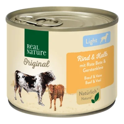 REAL NATURE Light Bœuf et veau 6x200 g