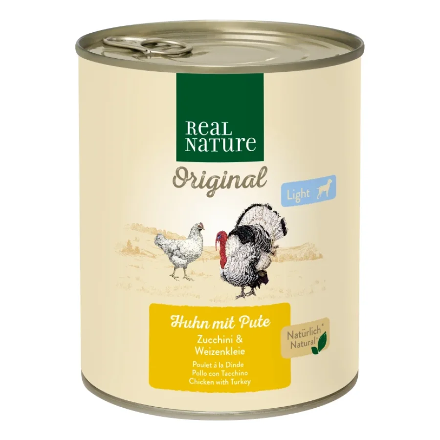 REAL NATURE Light Dinde & Poulet 6x800 g